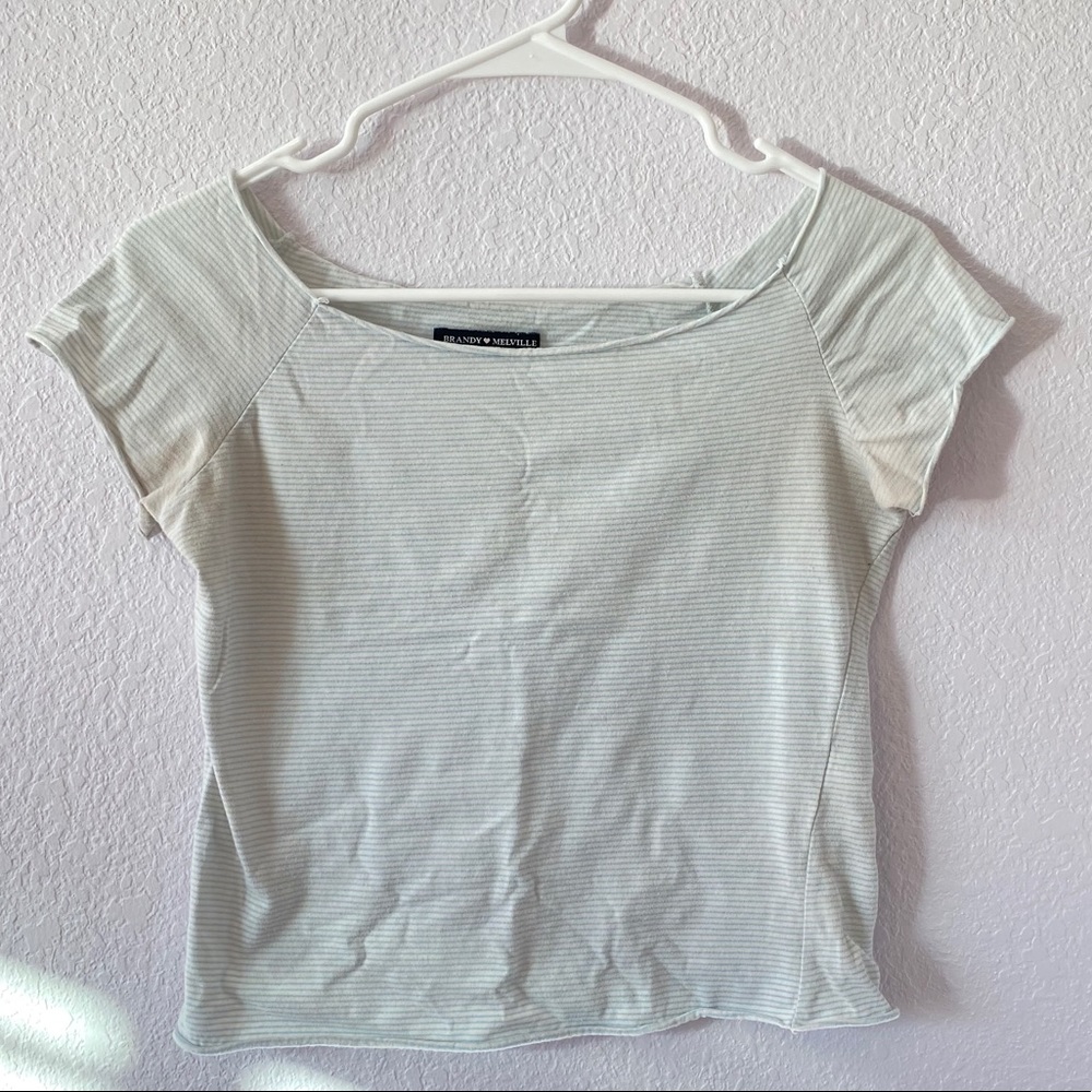 brandy melville off the shoulder top